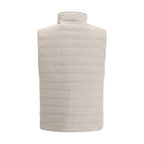 Brunello Cucinelli Beige Polyester Sleveless Jacket
