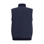 Brunello Cucinelli Blue Polyester Sleveless Jacket