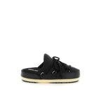 Moon Boot Black Nylon Mules