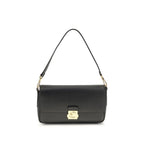 Coccinelle Black Calf Leather Bos Taurus Shoulder Bag