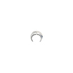 Marine Serre Silver Metal Earrings