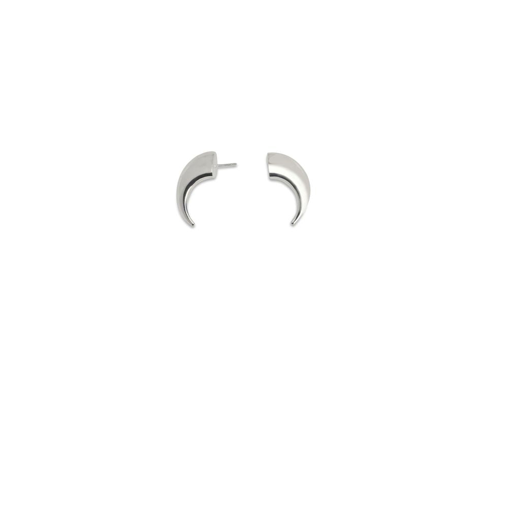 Marine Serre Silver Metal Earrings