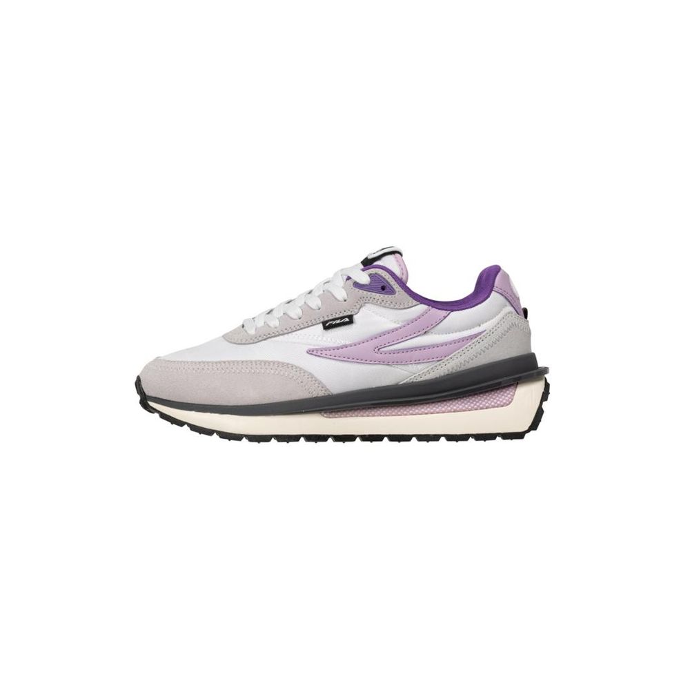 Fila White Textile Athletic Sneakers