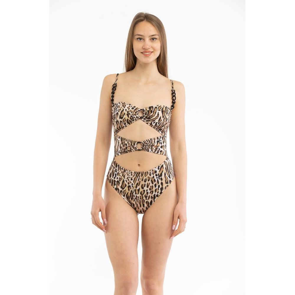 Moschino Multicolor Polyester One-Piece Swimsuit