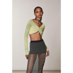 Patrizia Pepe Yellow Viscose Tank Tops