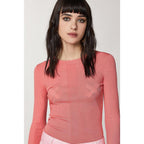 Patrizia Pepe Pink Viscose Jeans Denim
