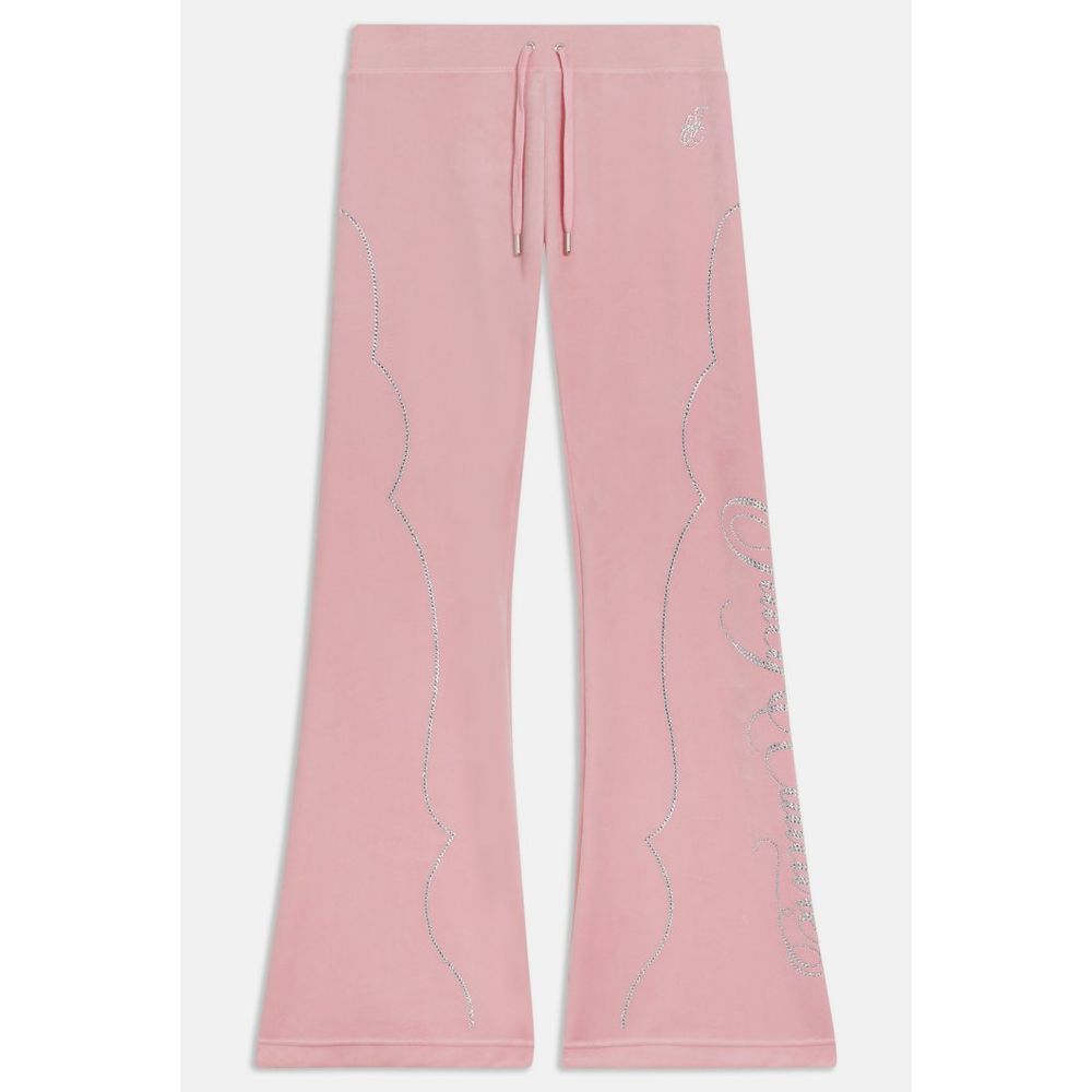 Juicy Couture Pink Polyester Flared Pants