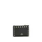 Valentino Garavani Black Calf Leather Bos Taurus Wallet