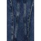 Agolde Blue Cotton Corset
