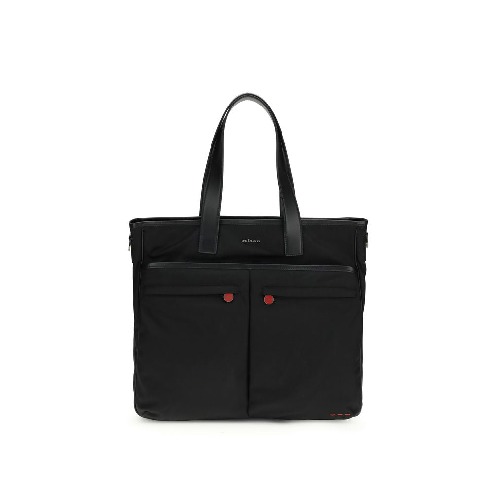 Kiton Black Marabou Handbag