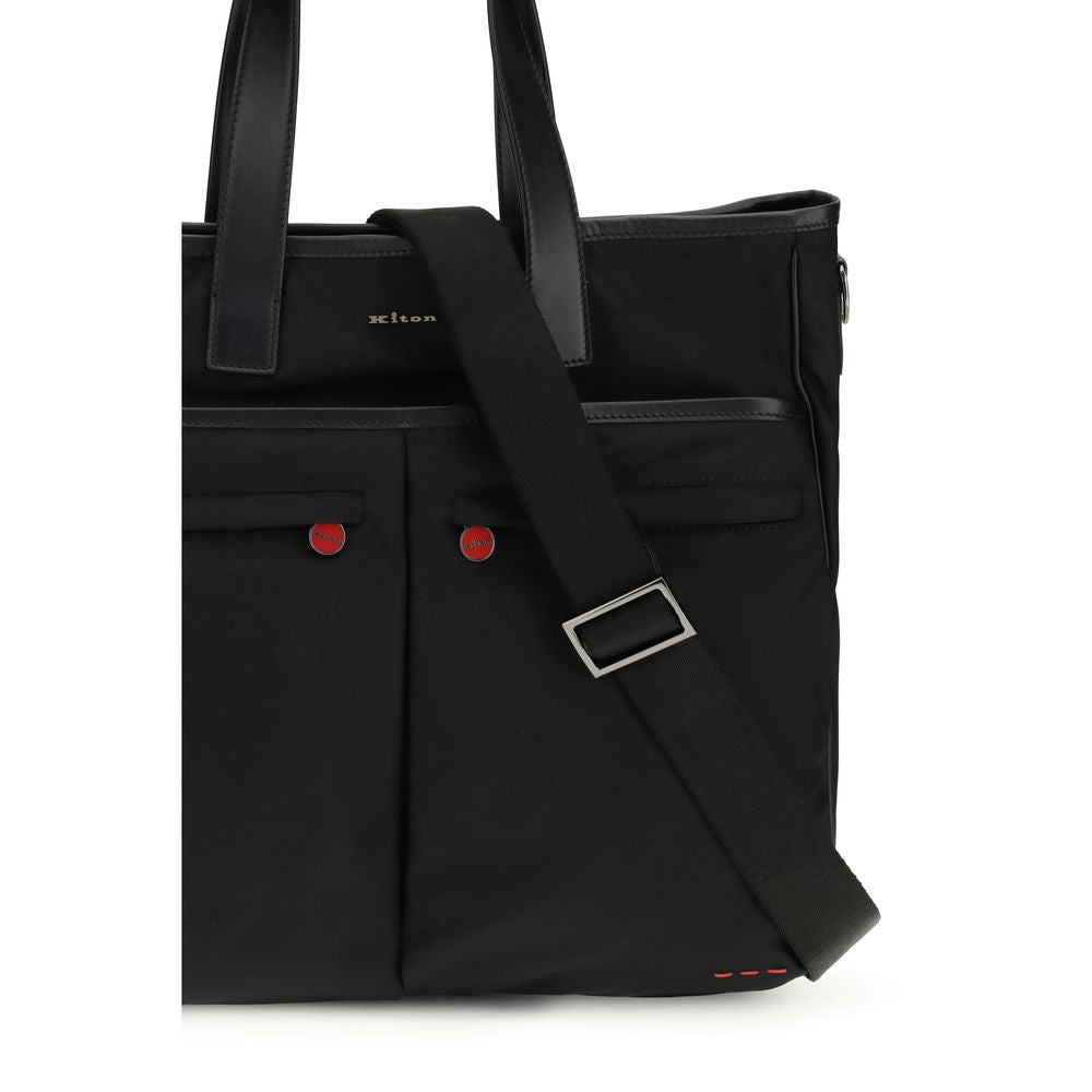 Kiton Black Marabou Handbag