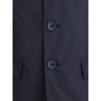 Herno Blue Polyester Jacket