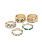 ALDO Green Elastane Ring