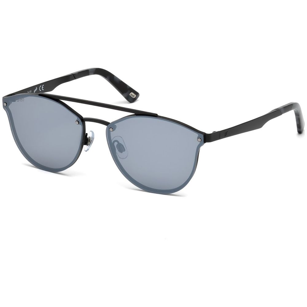 WEB EYEWEAR Black Metal Sunglasses