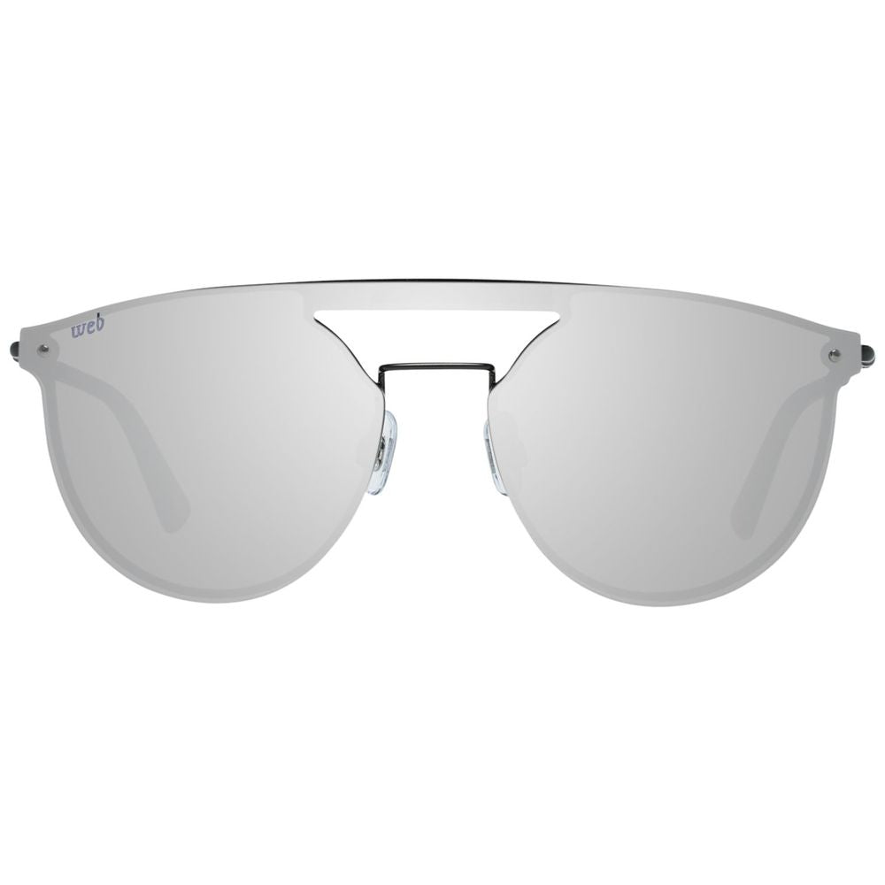 WEB EYEWEAR Black Metal Sunglasses