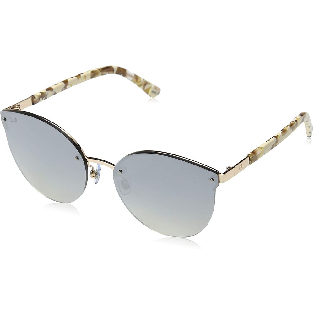 WEB EYEWEAR Pink Metal Sunglasses