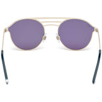 WEB EYEWEAR Gold Metal Sunglasses