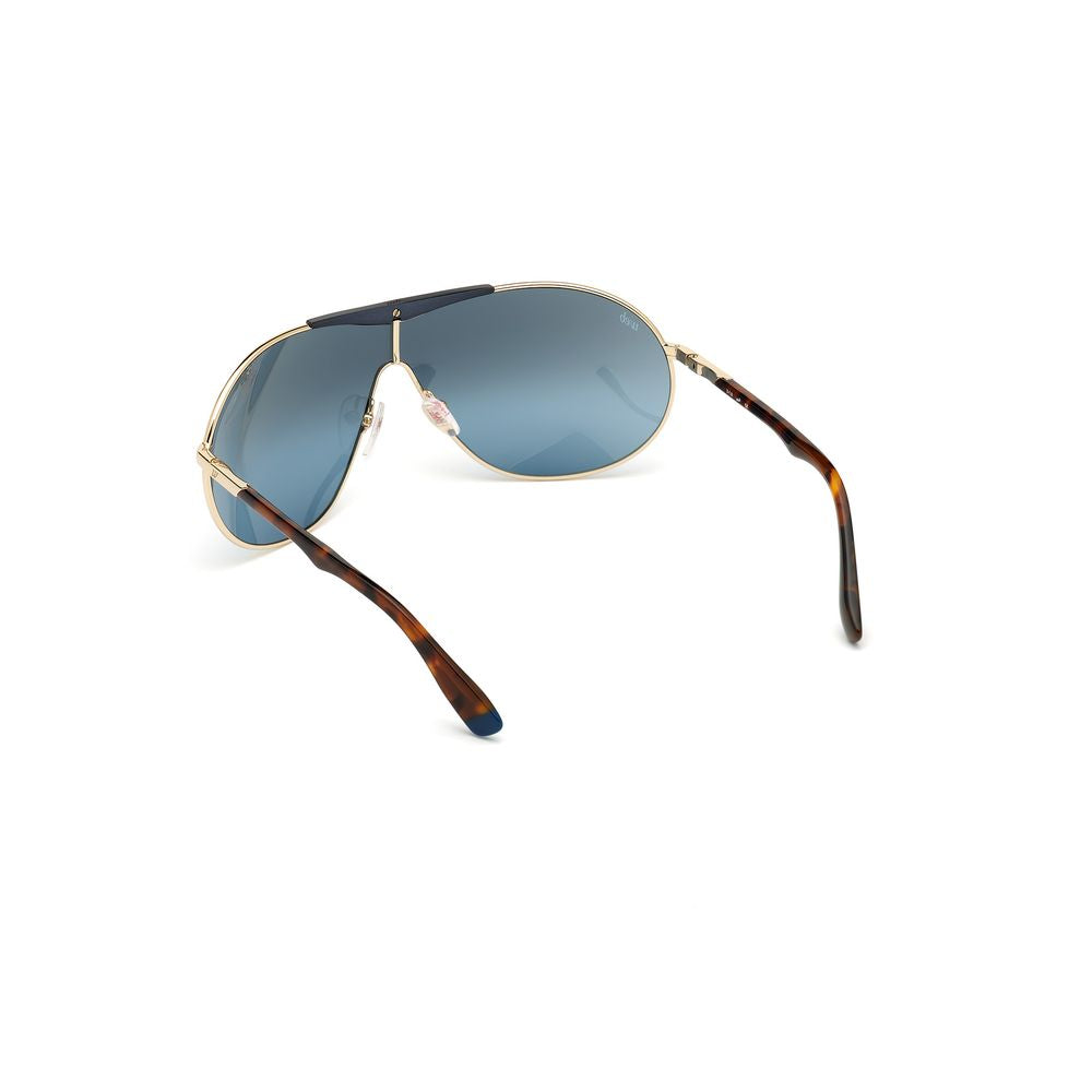 WEB EYEWEAR Gold Metal Sunglasses