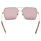 WEB EYEWEAR Gold Metal Sunglasses
