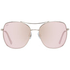 WEB EYEWEAR Rose Gold Metal Sunglasses