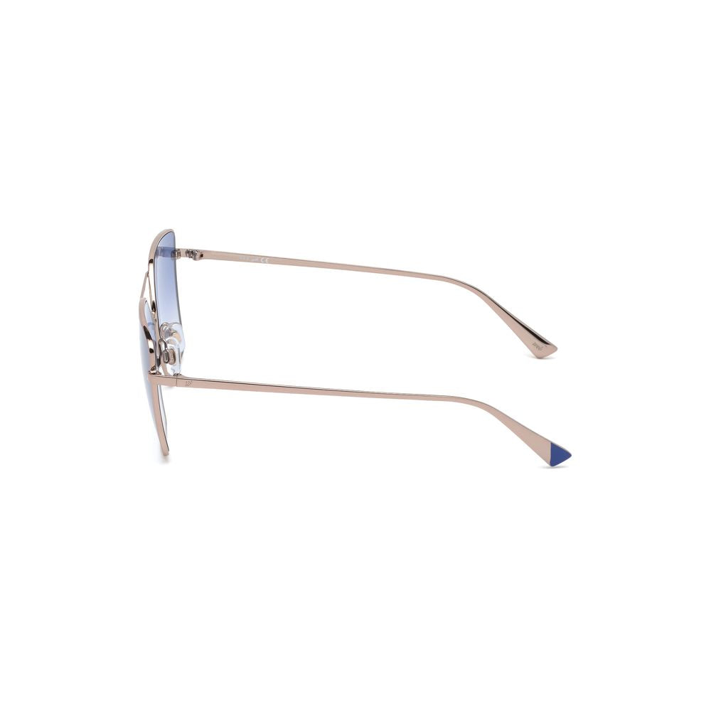 WEB EYEWEAR Gold Metal Sunglasses