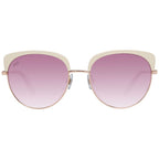 WEB EYEWEAR Rose Gold Metal Sunglasses