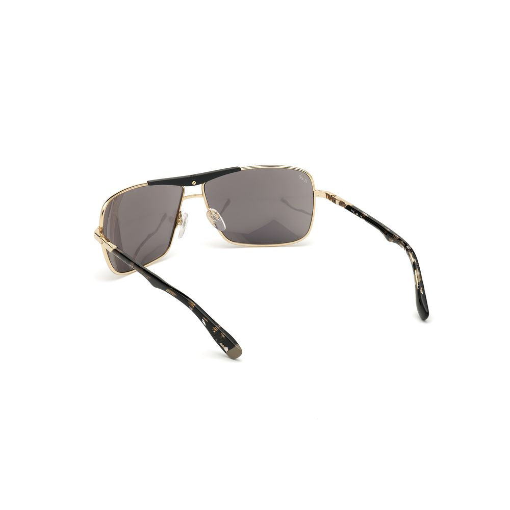 WEB EYEWEAR Gold Metal Sunglasses