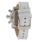 GLAM ROCK Black Leather Dress Watch