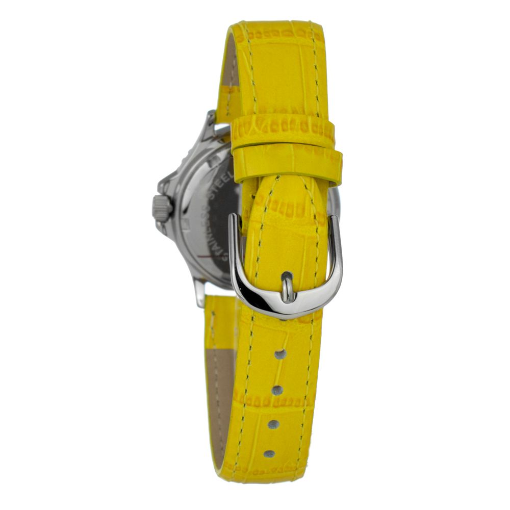 JUSTINA Bicolor Leather Dress Watch