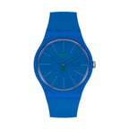SWATCH Blue Plastic Dress Watch