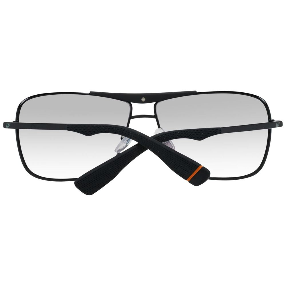 WEB EYEWEAR Black Metal Sunglasses