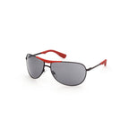 WEB EYEWEAR Black Metal Sunglasses