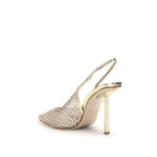 LE SILLA Gold Nylon Platform Pumps