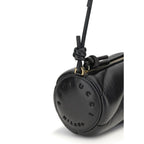Fiorucci Black Calf Leather Bos Taurus Shoulder Bag