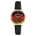 Juicy Couture Black Plastic Dress Watch