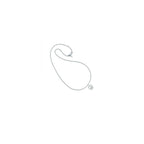 DIAMONFIRE Gray Silver Necklace