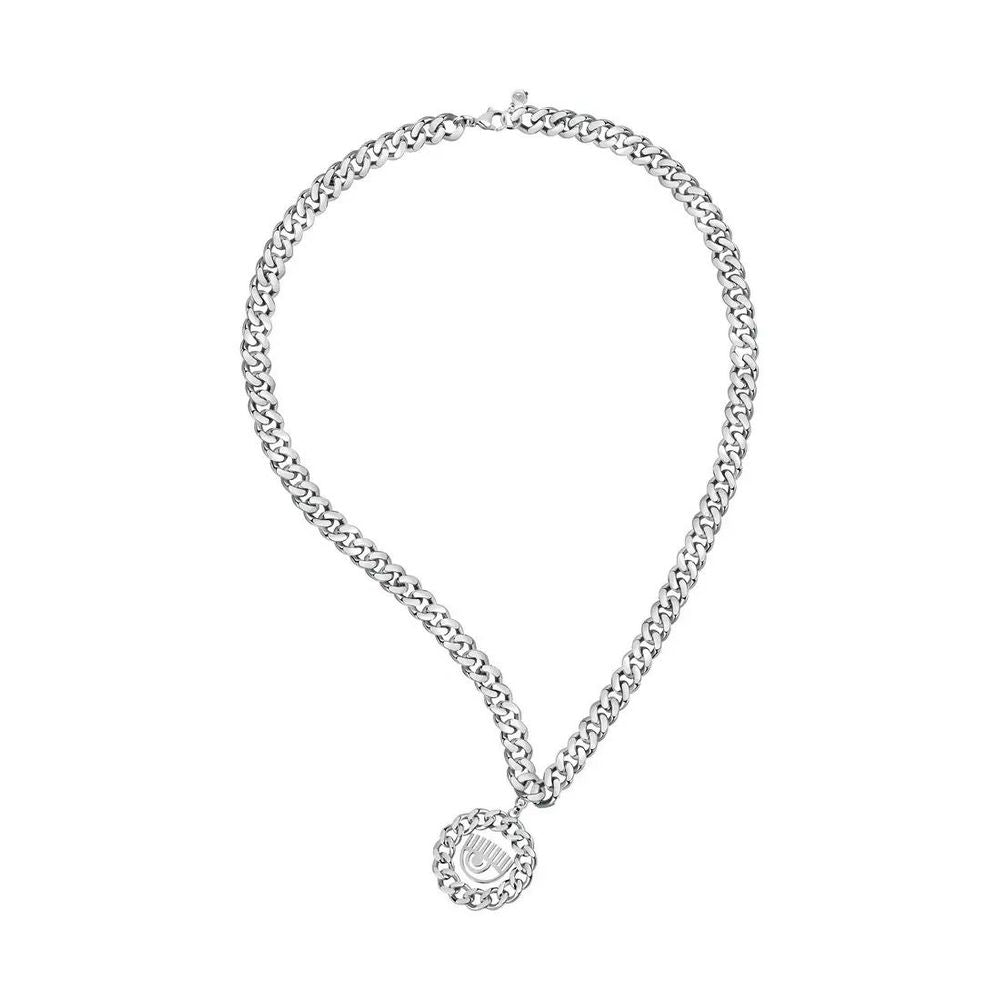 Chiara Ferragni Gray Stainless Steel Necklace
