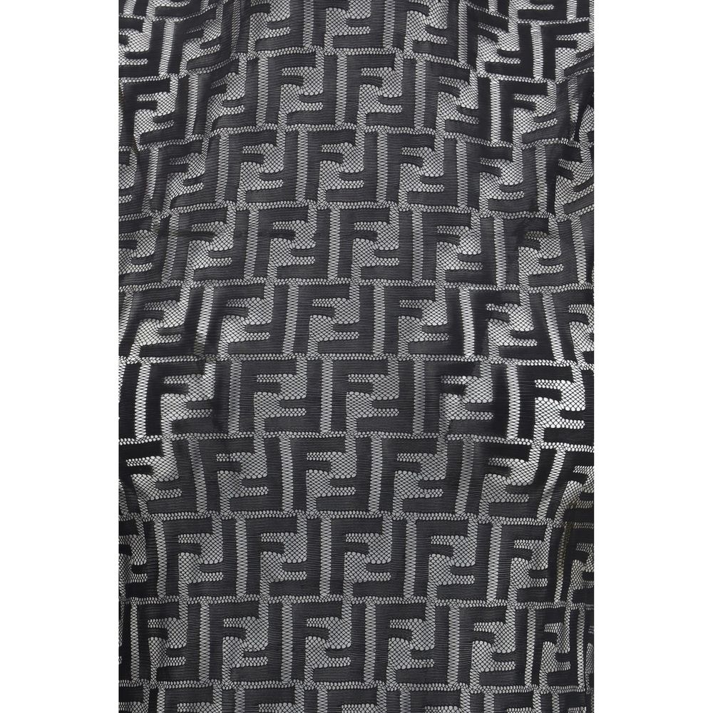 Fendi Black Polyamide Sleeveles T-Shirt