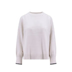 Brunello Cucinelli White Cashmere Sweater