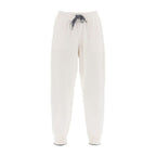 Brunello Cucinelli White Cashmere Casual Pants