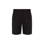 Jil Sander Black Cotton Cargo Shorts