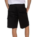Jil Sander Black Cotton Cargo Shorts
