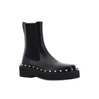 Valentino Garavani Black Calfskin Flat Boots
