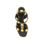 Valentino Garavani Black Calfskin Platform Sandals
