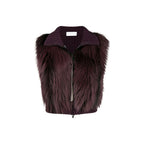Fabiana Filippi Gray Merino Wool Sleeveless Jacket