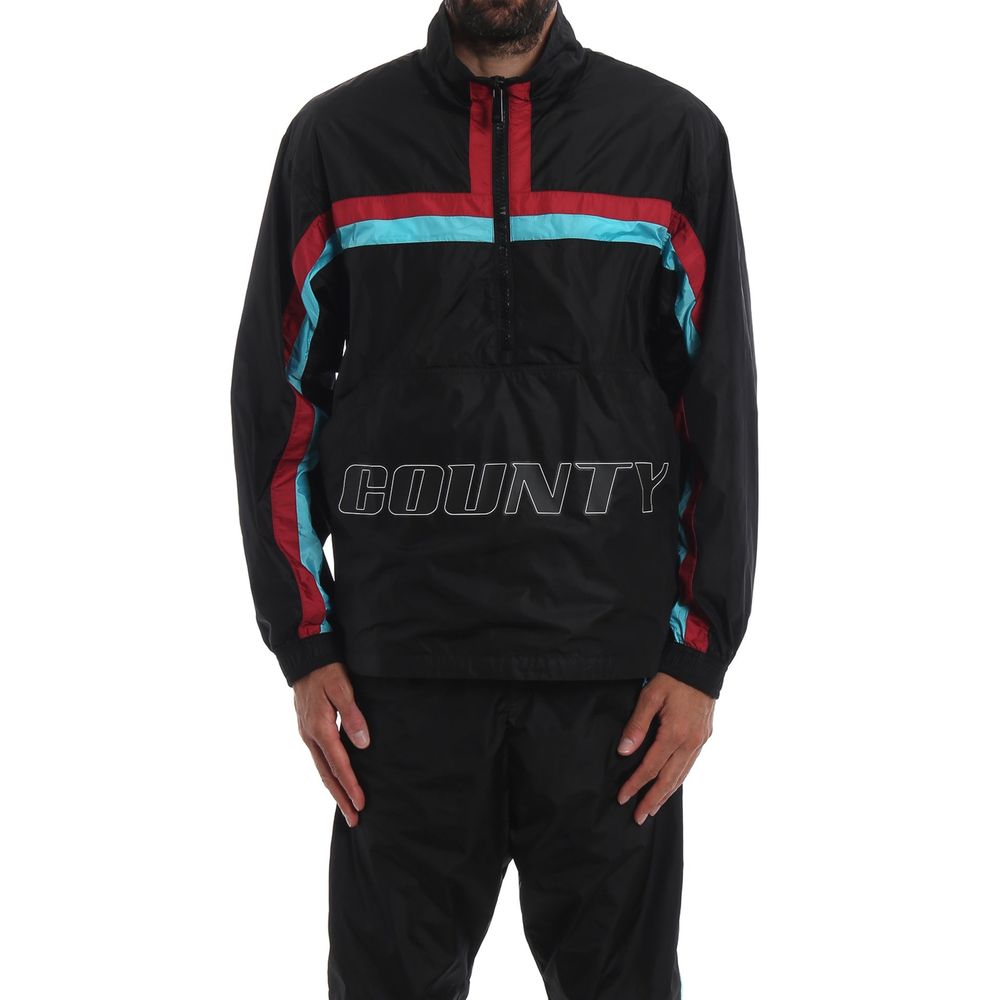 Marcelo Burlon Black Polyamide Shell Jacket