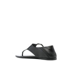 Saint Laurent Black Calfskin Sandals