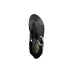 Saint Laurent Black Calfskin Sandals