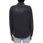 Balmain Black Denim Shirt