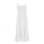 Yes Zee White Linen Casual Dress